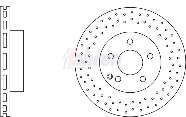 Fahren féktárcsa - FBD6649 - TothCarparts