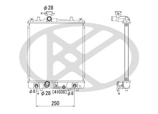 KOYORAD hűtő, motorhűtés - PL101368 - TothCarparts
