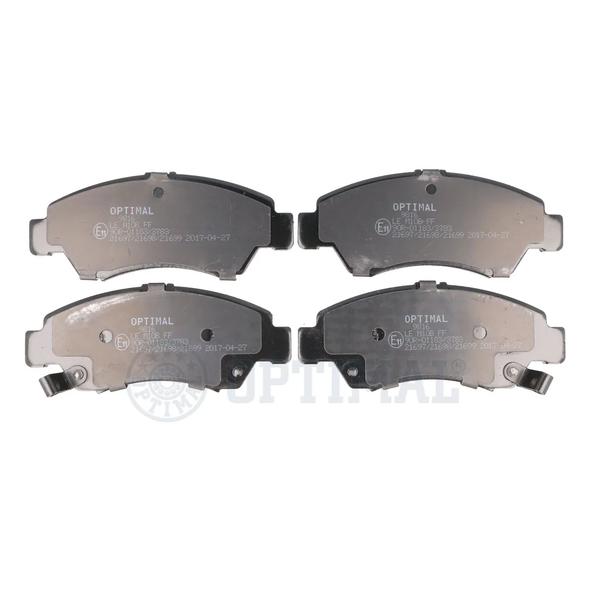 OPTIMAL fékbetétkészlet, tárcsafék - BP-09816 - TothCarparts