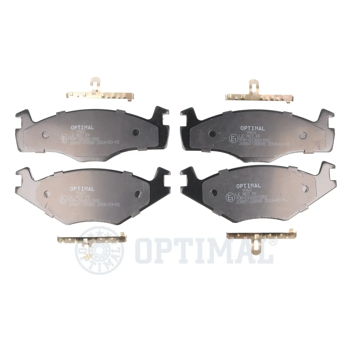 OPTIMAL fékbetétkészlet, tárcsafék - BP-09968 - TothCarparts