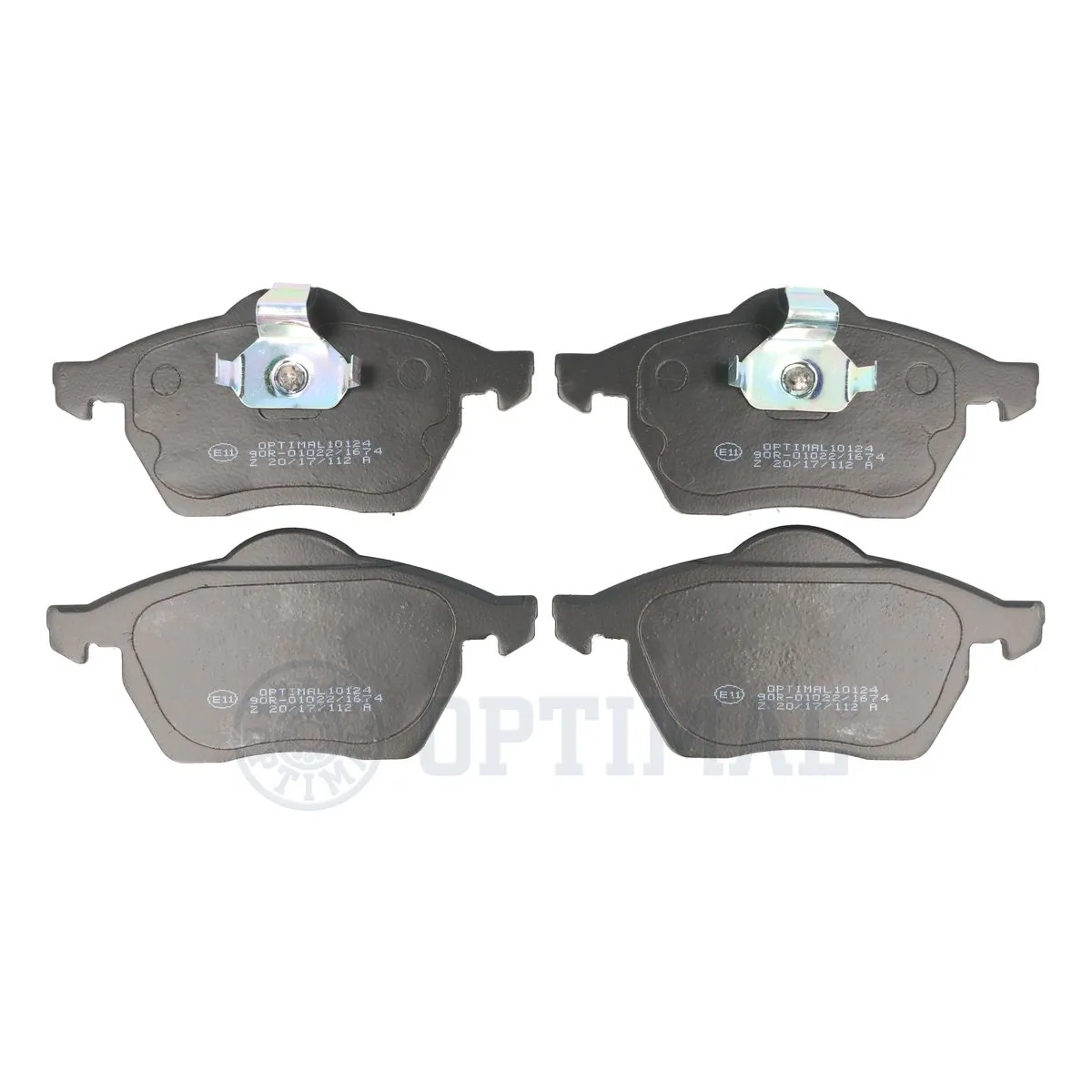 OPTIMAL fékbetétkészlet, tárcsafék - BP-10124 - TothCarparts