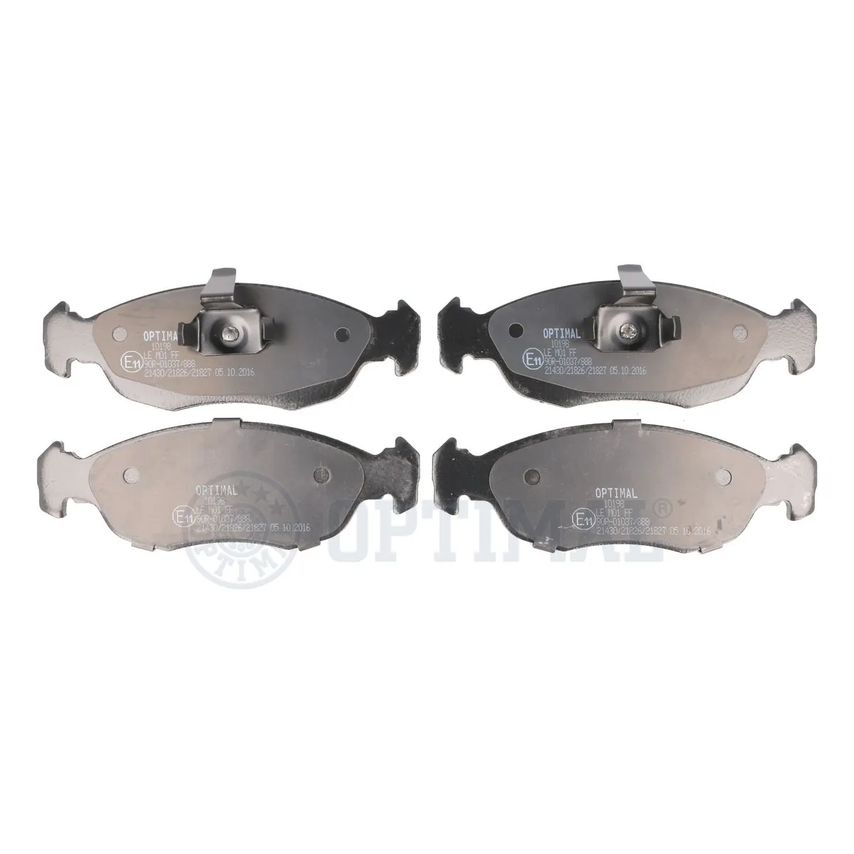 OPTIMAL fékbetétkészlet, tárcsafék - BP-10198 - TothCarparts