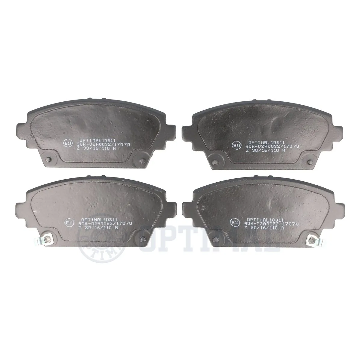OPTIMAL fékbetétkészlet, tárcsafék - BP-10311 - TothCarparts