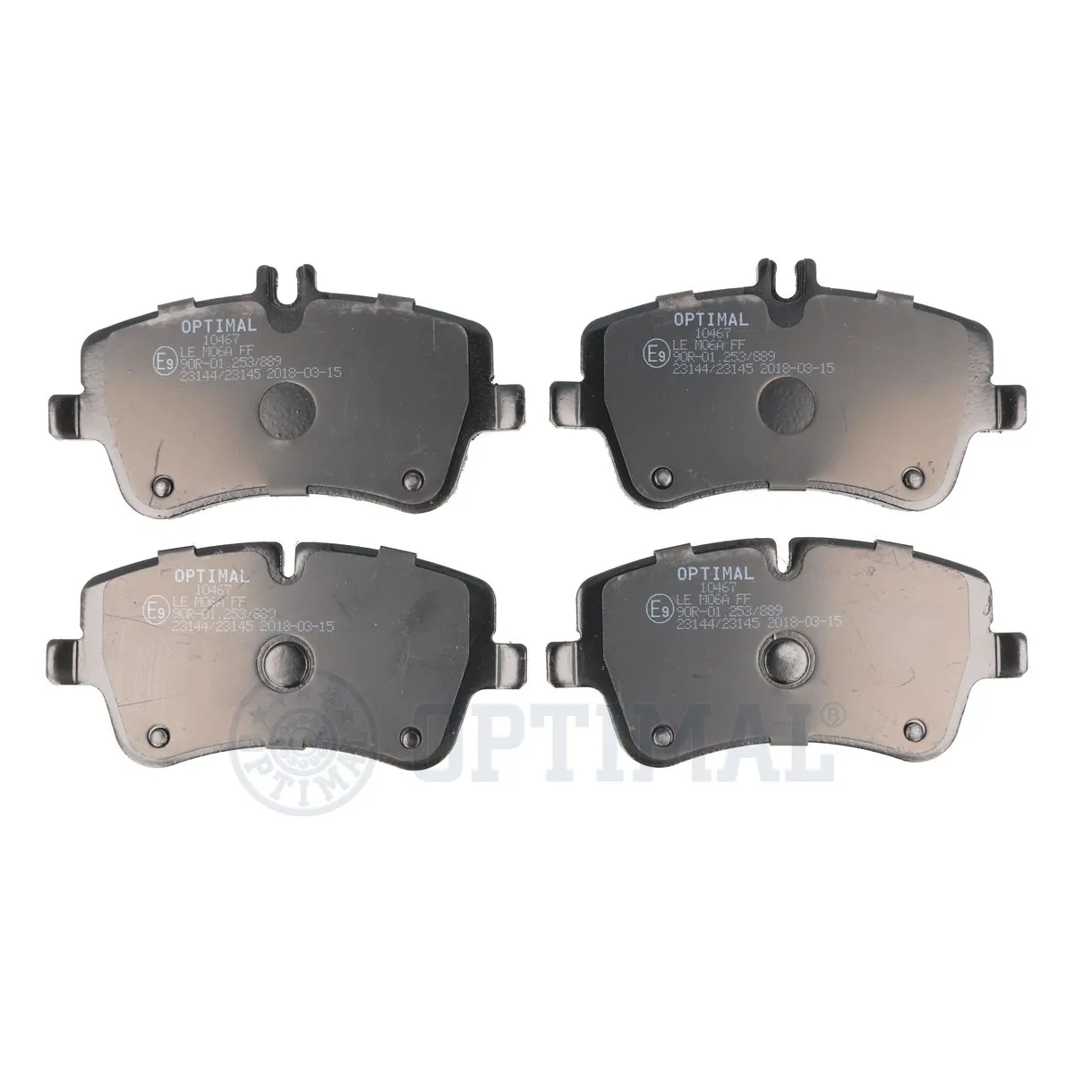 OPTIMAL fékbetétkészlet, tárcsafék - BP-10467 - TothCarparts