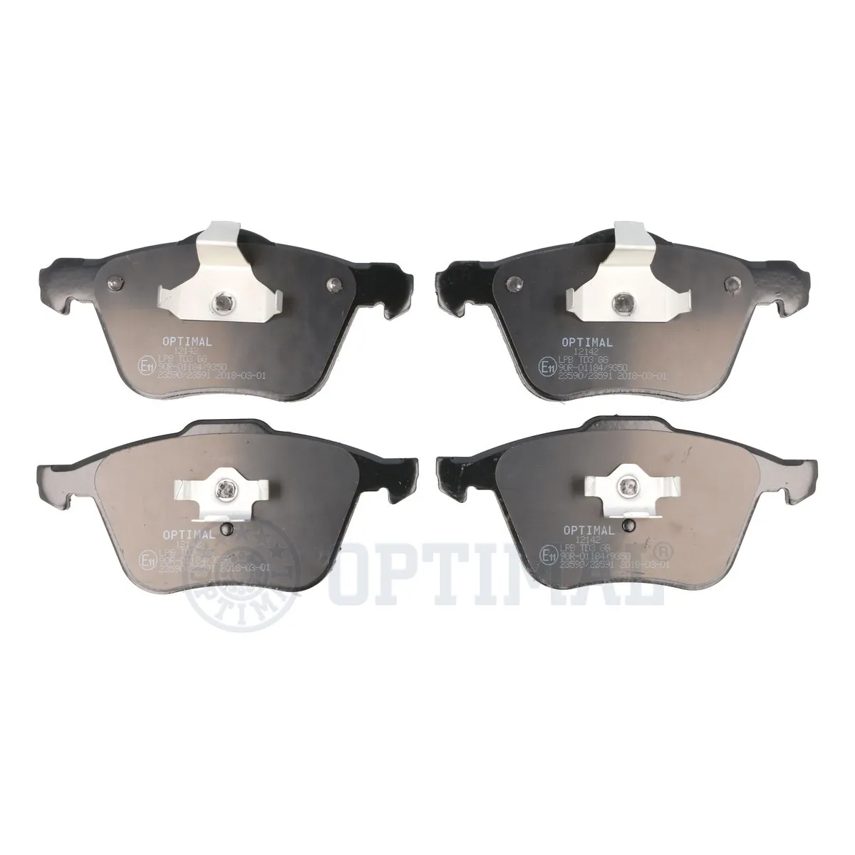 OPTIMAL fékbetétkészlet, tárcsafék - BP-12142 - TothCarparts