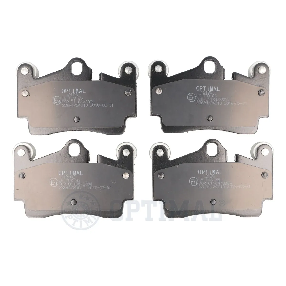 OPTIMAL fékbetétkészlet, tárcsafék - BP-12186 - TothCarparts