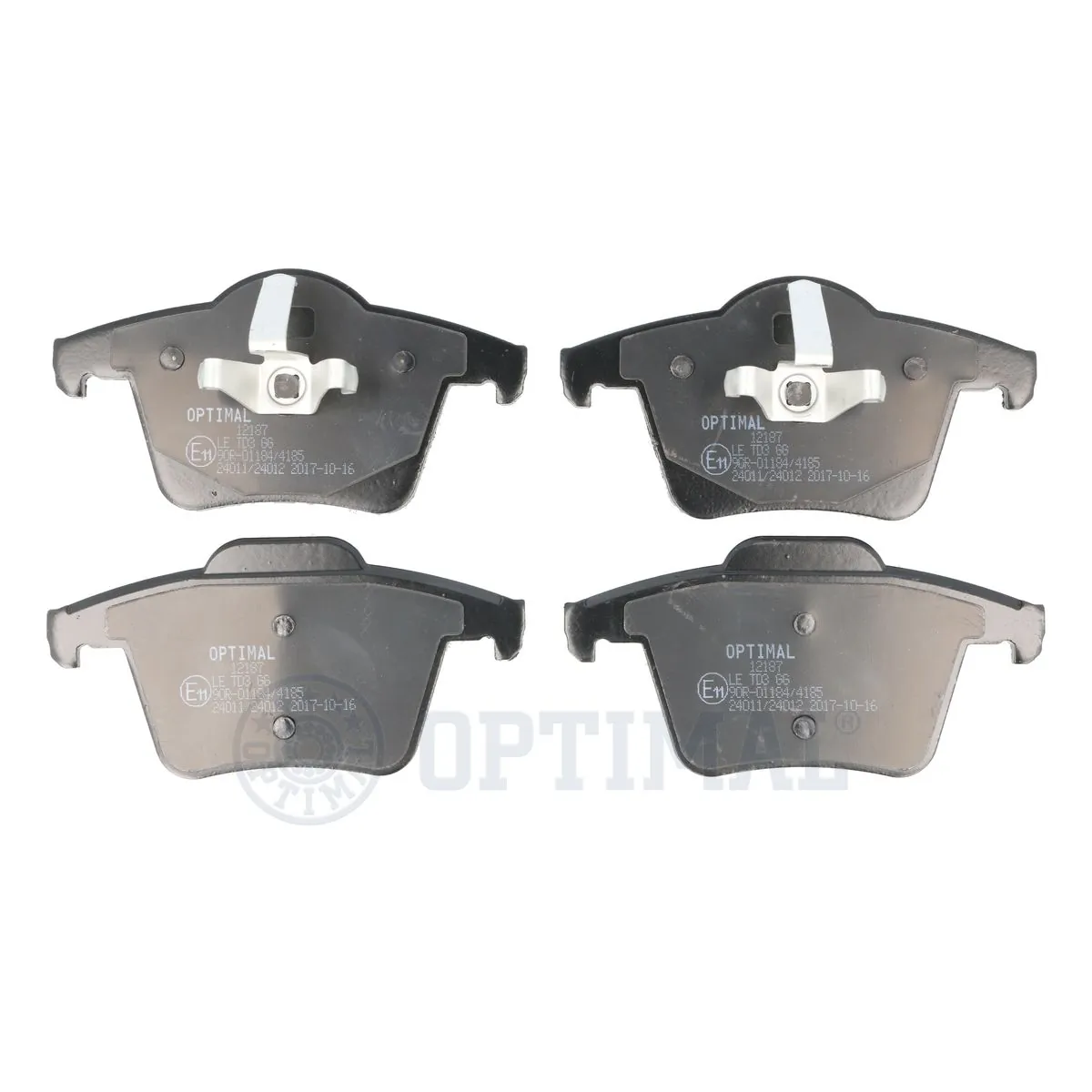 OPTIMAL fékbetétkészlet, tárcsafék - BP-12187 - TothCarparts