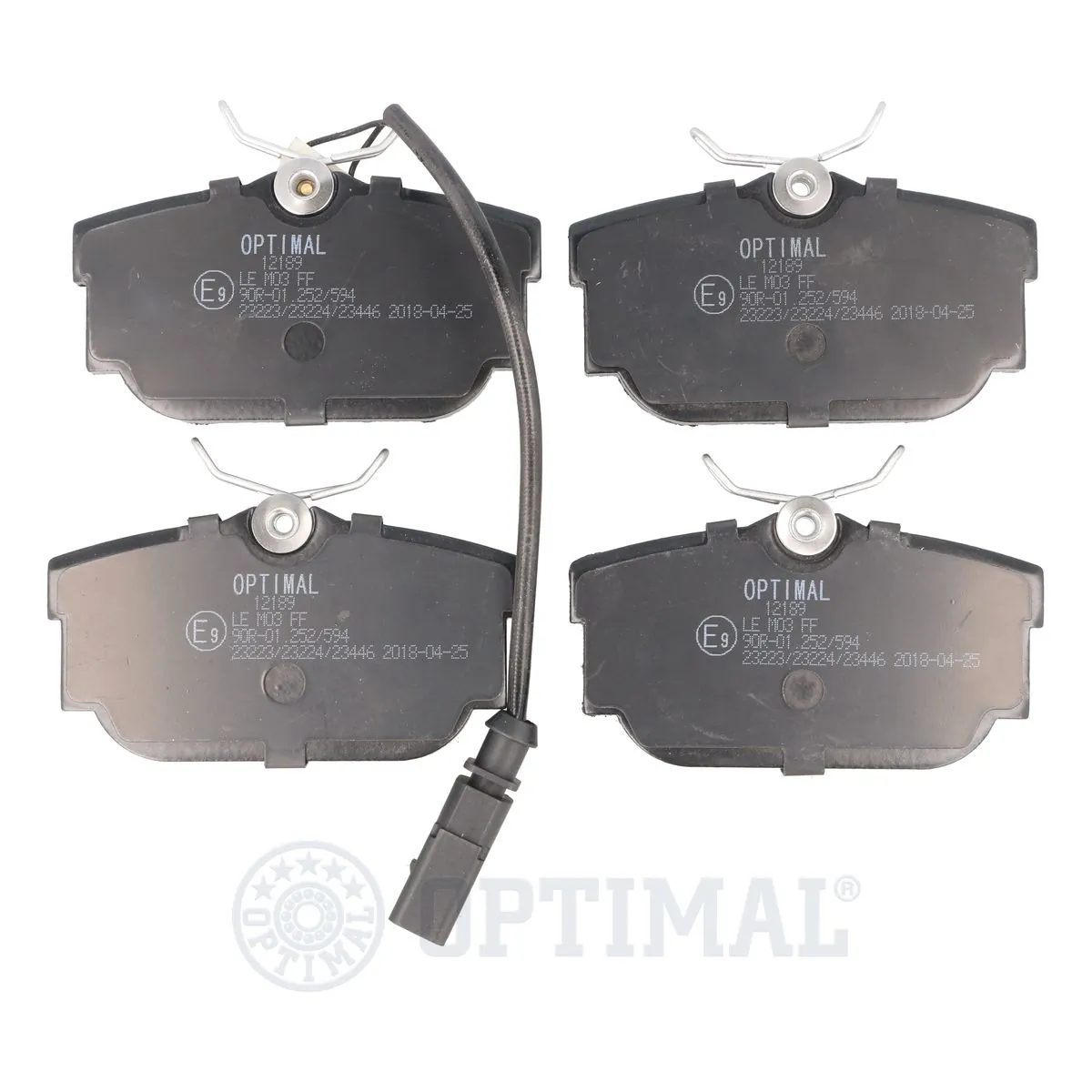 OPTIMAL fékbetétkészlet, tárcsafék - BP-12189 - TothCarparts