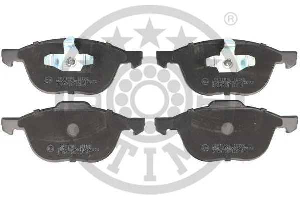 OPTIMAL fékbetétkészlet, tárcsafék - BP-12192 - TothCarparts