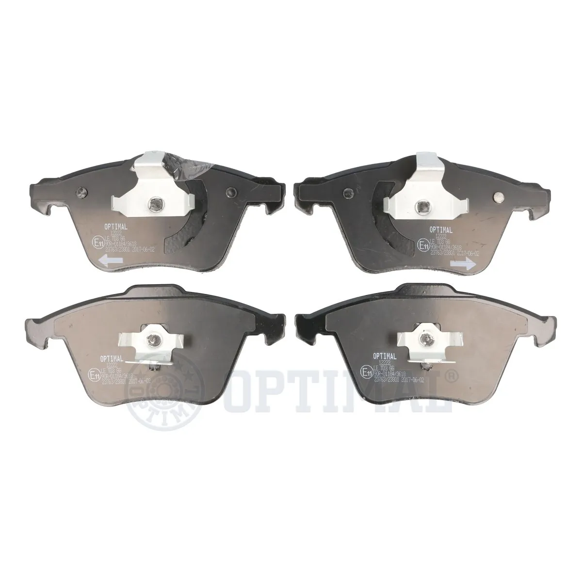 OPTIMAL fékbetétkészlet, tárcsafék - BP-12222 - TothCarparts