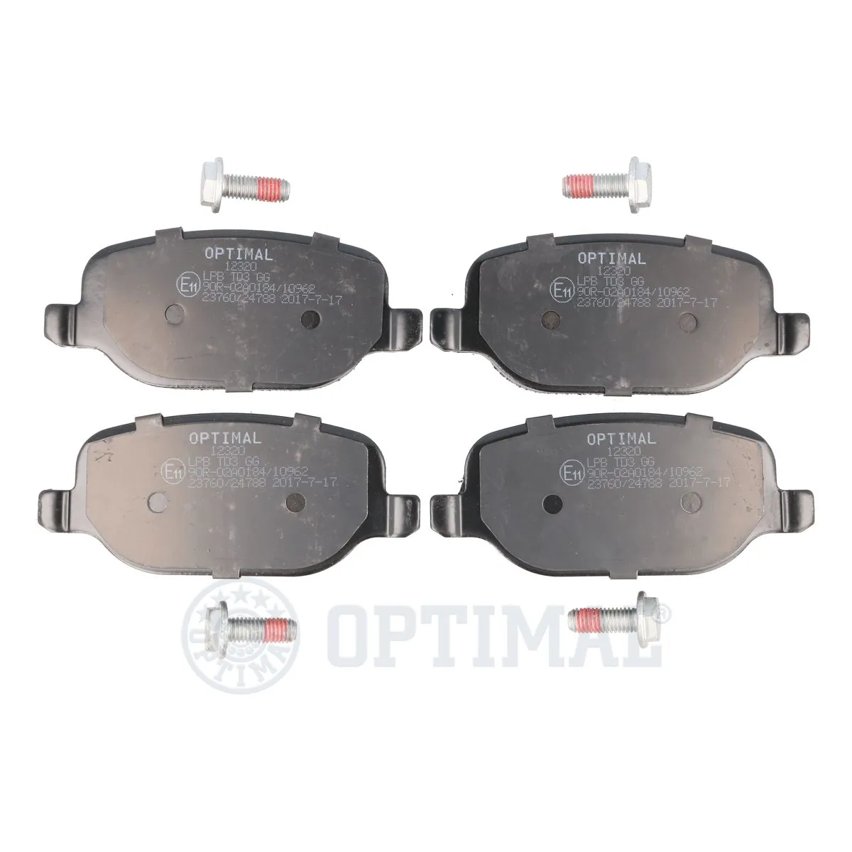 OPTIMAL fékbetétkészlet, tárcsafék - BP-12320 - TothCarparts