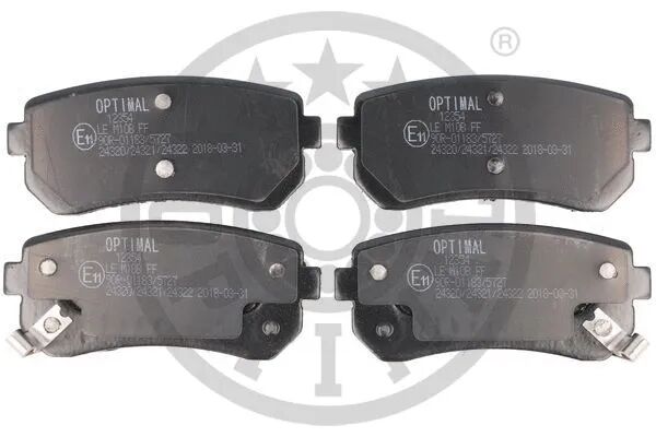 OPTIMAL fékbetétkészlet, tárcsafék - BP-12354 - TothCarparts