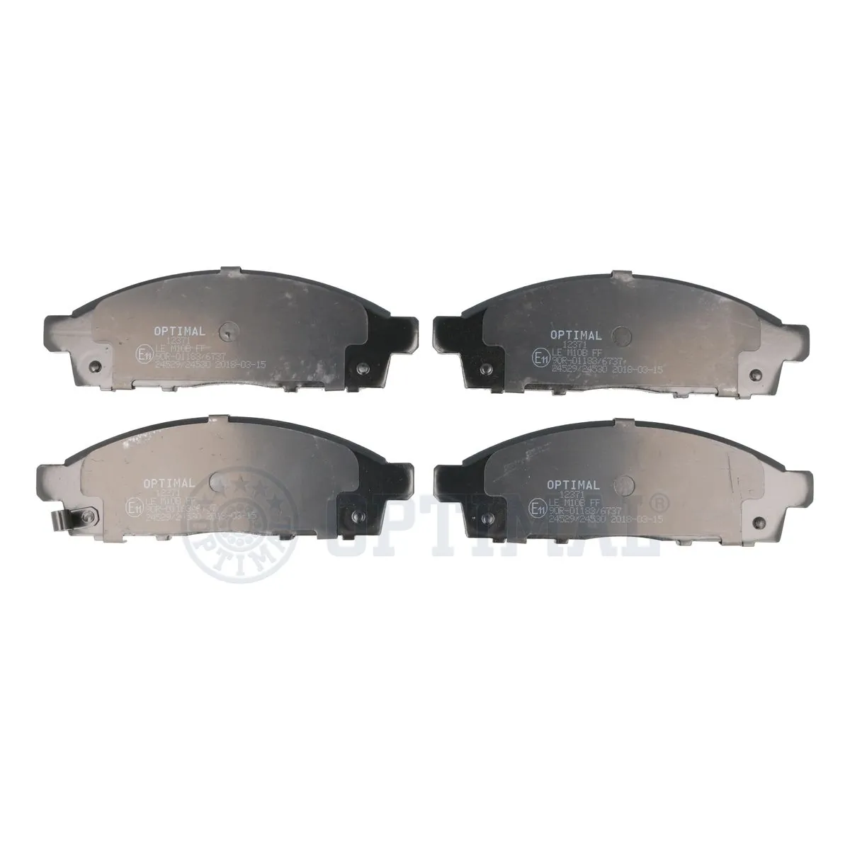 OPTIMAL fékbetétkészlet, tárcsafék - BP-12371 - TothCarparts