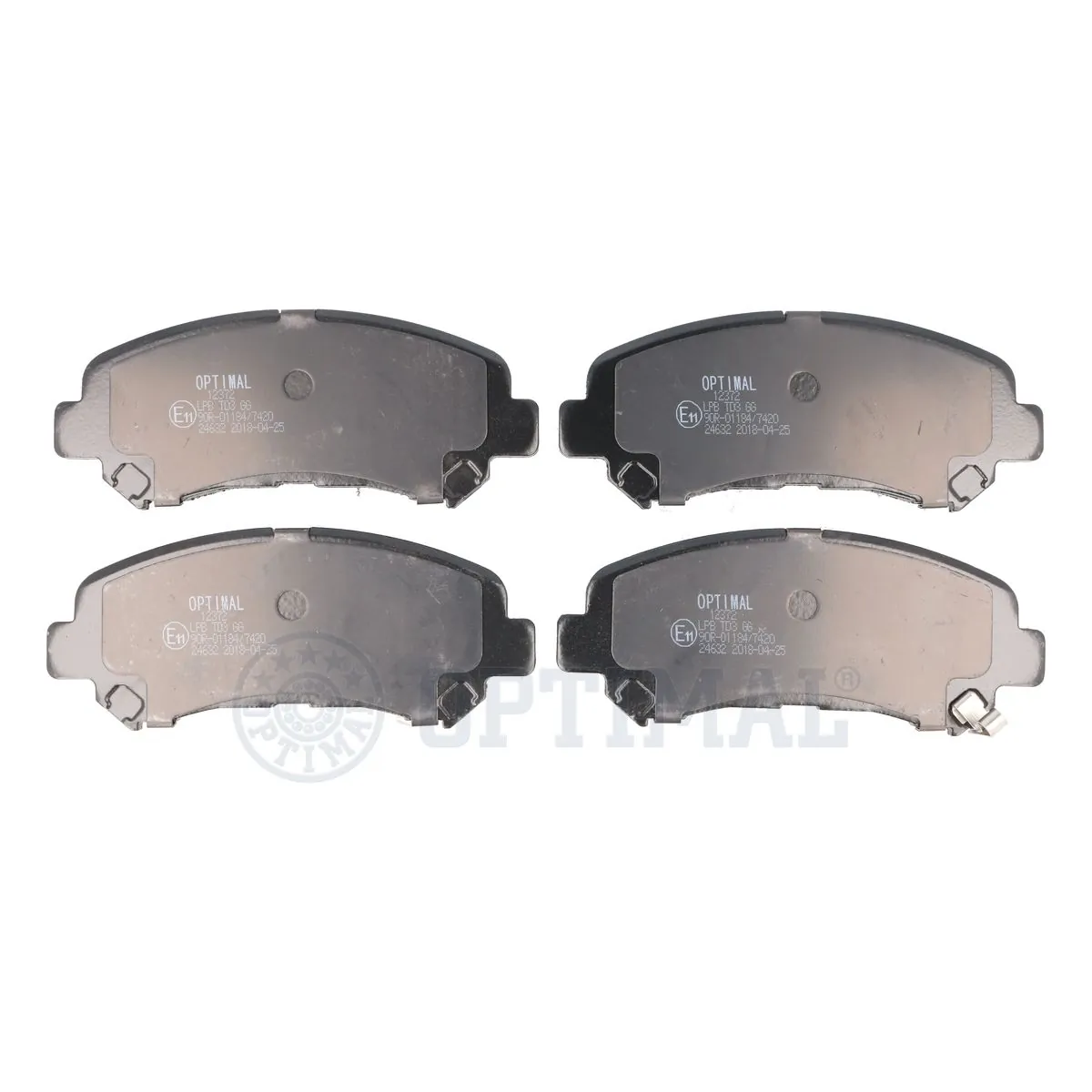 OPTIMAL fékbetétkészlet, tárcsafék - BP-12372 - TothCarparts