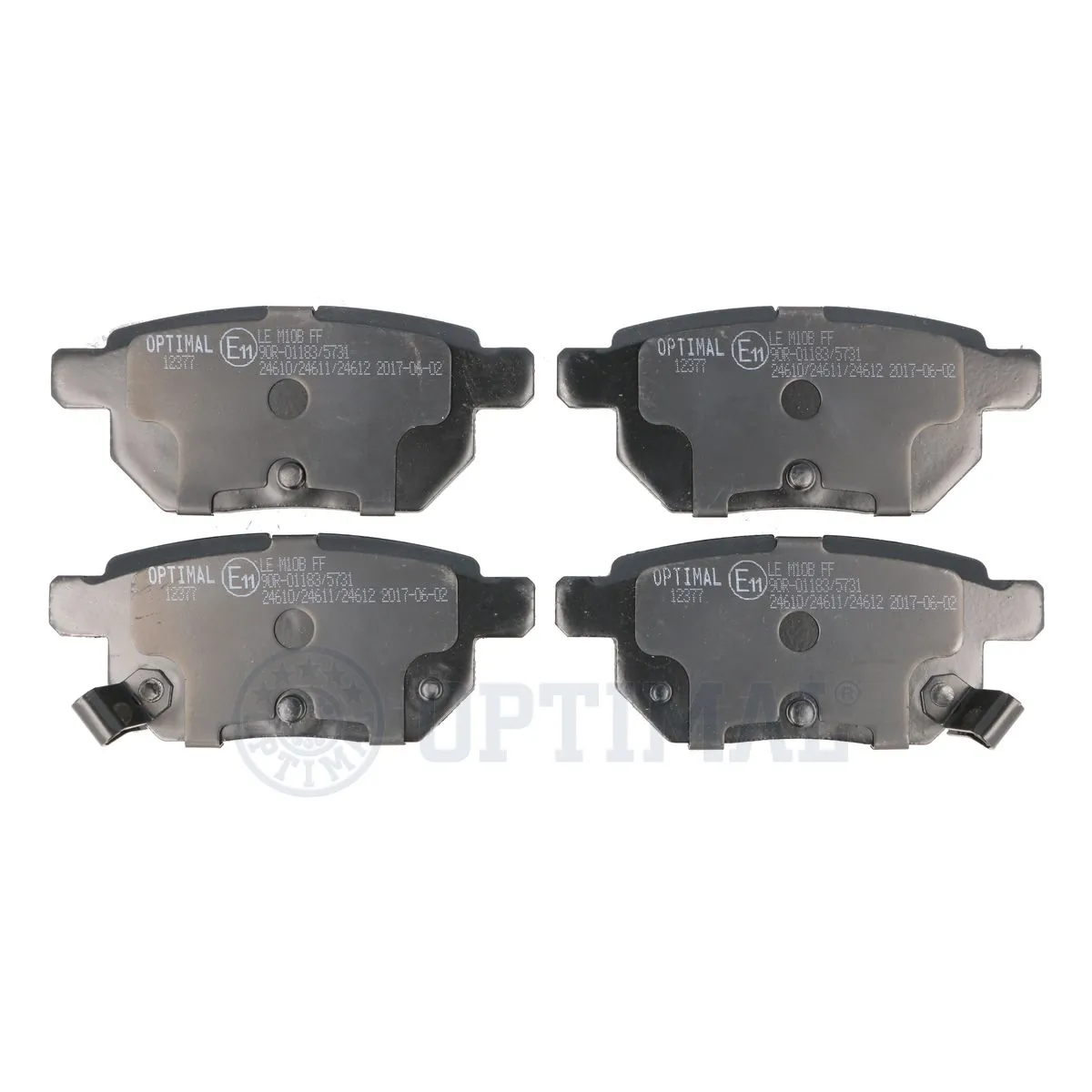 OPTIMAL fékbetétkészlet, tárcsafék - BP-12377 - TothCarparts