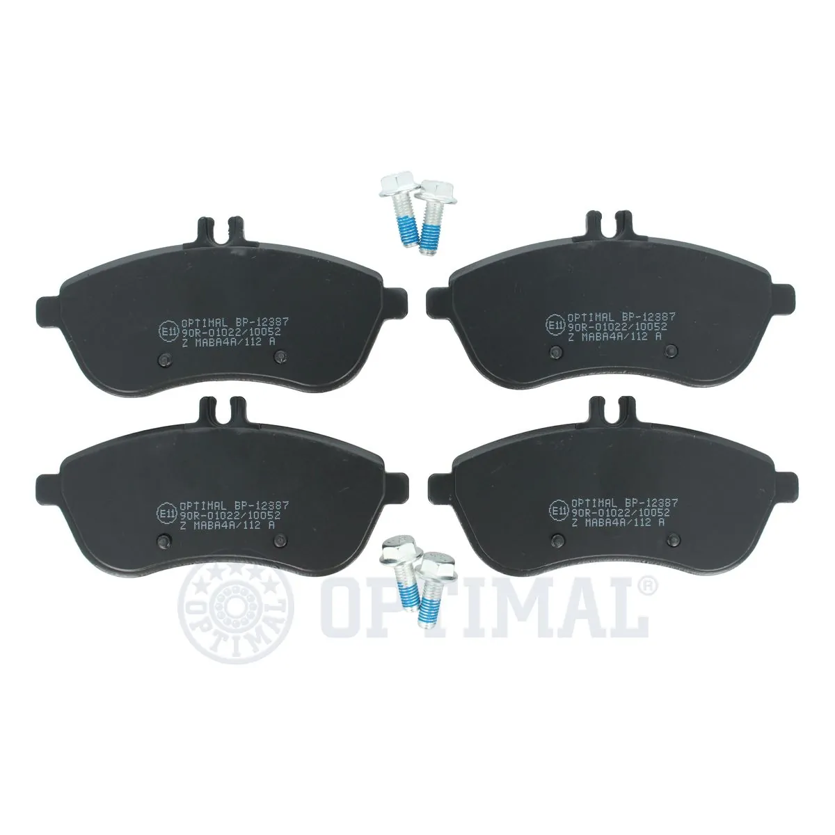 OPTIMAL fékbetétkészlet, tárcsafék - BP-12387 - TothCarparts