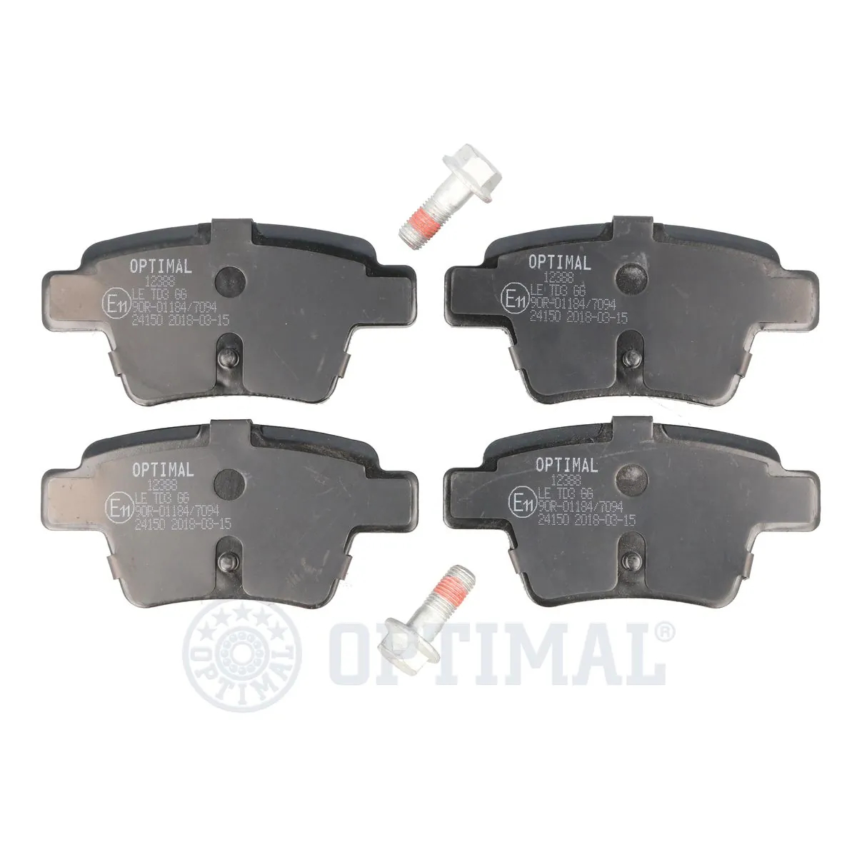 OPTIMAL fékbetétkészlet, tárcsafék - BP-12388 - TothCarparts