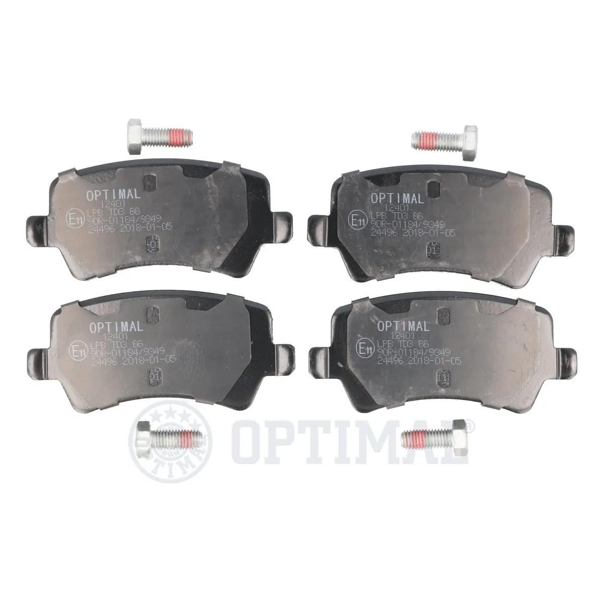 OPTIMAL fékbetétkészlet, tárcsafék - BP-12401 - TothCarparts