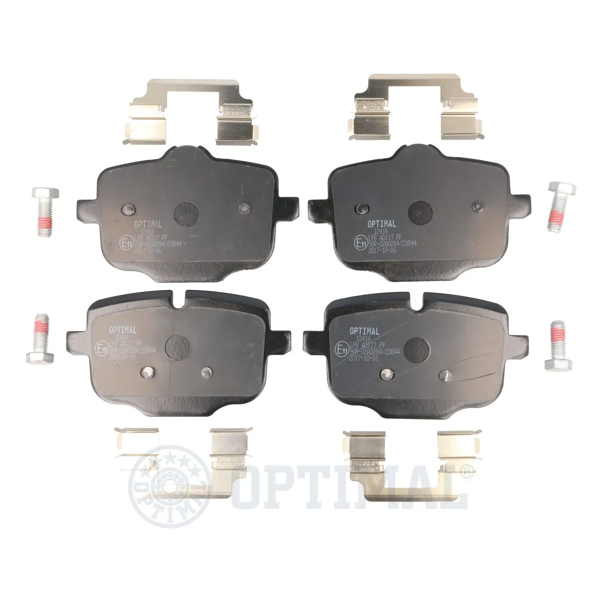 OPTIMAL fékbetétkészlet, tárcsafék - BP-12416 - TothCarparts