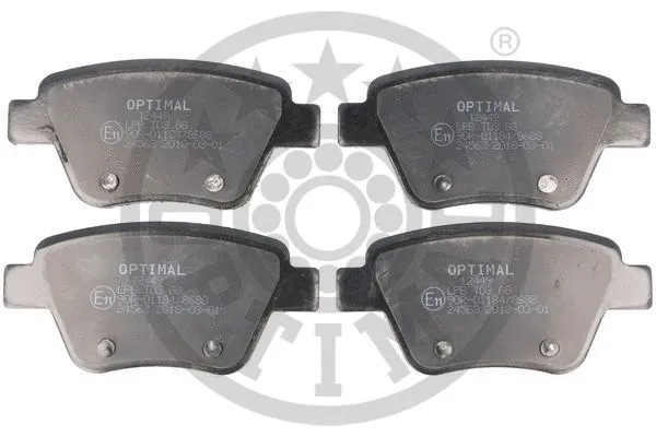 OPTIMAL fékbetétkészlet, tárcsafék - BP-12449 - TothCarparts