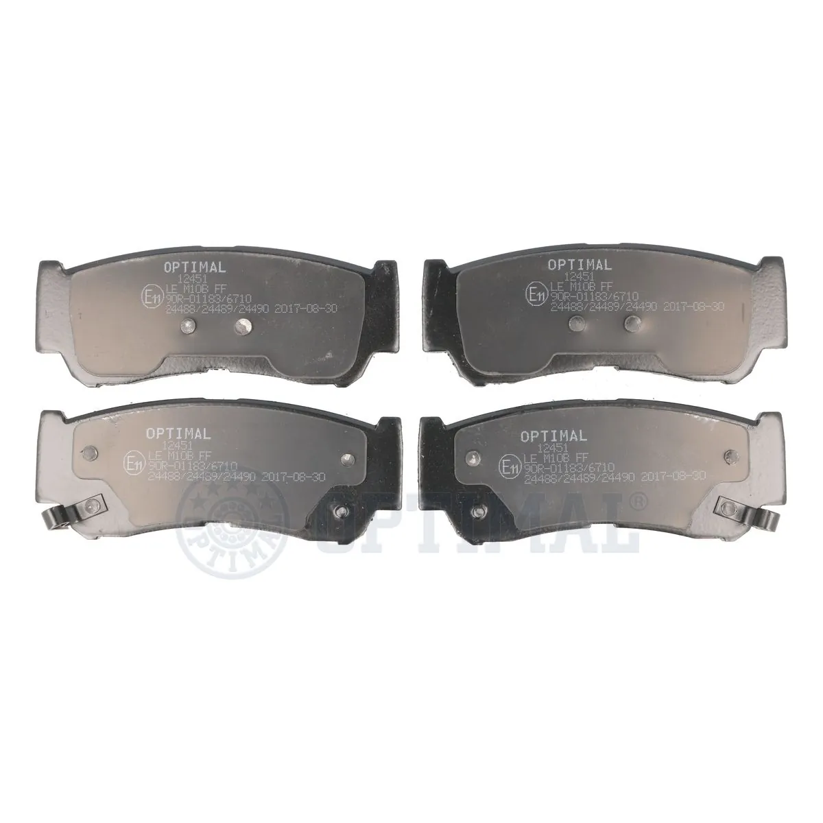 OPTIMAL fékbetétkészlet, tárcsafék - BP-12451 - TothCarparts