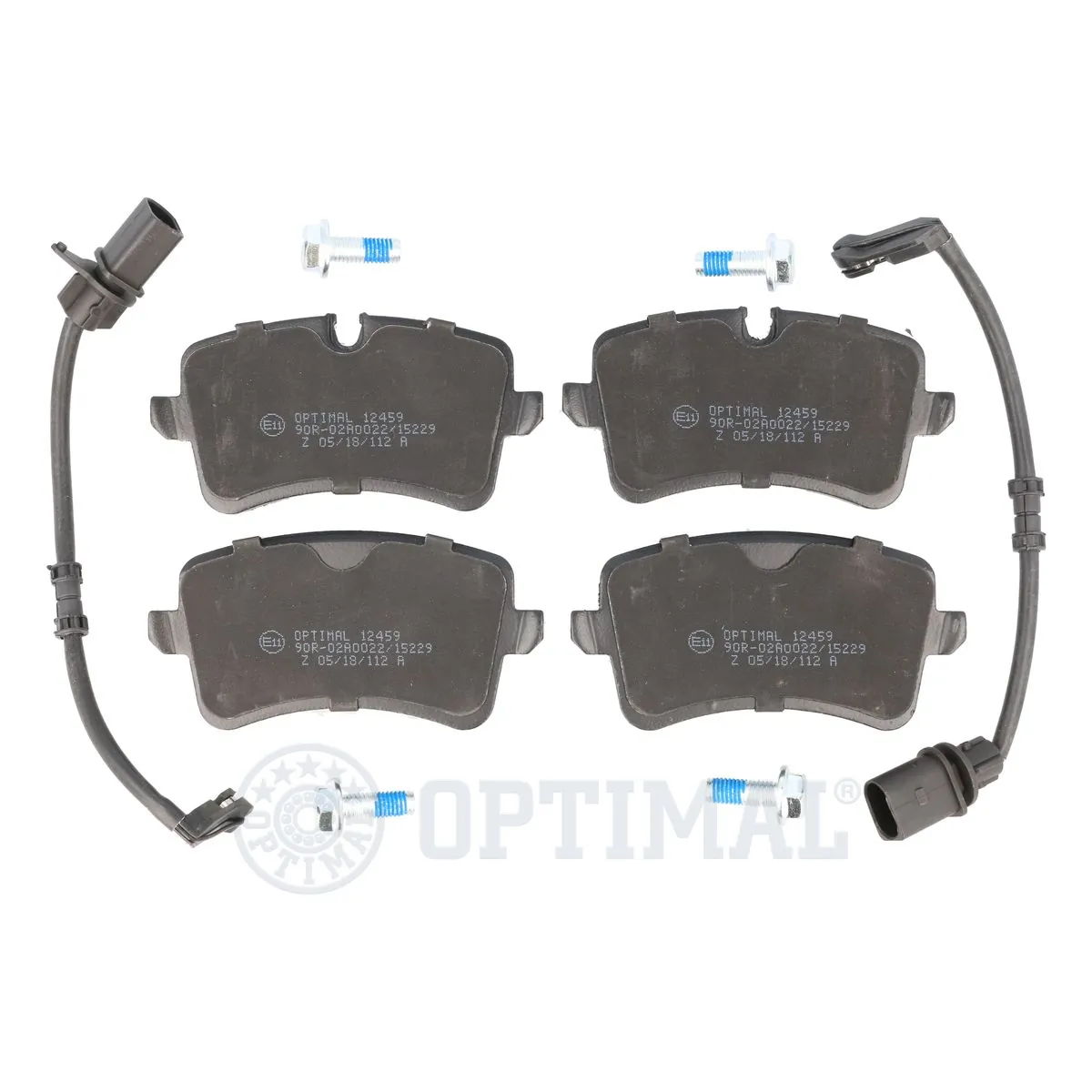 OPTIMAL fékbetétkészlet, tárcsafék - BP-12459 - TothCarparts