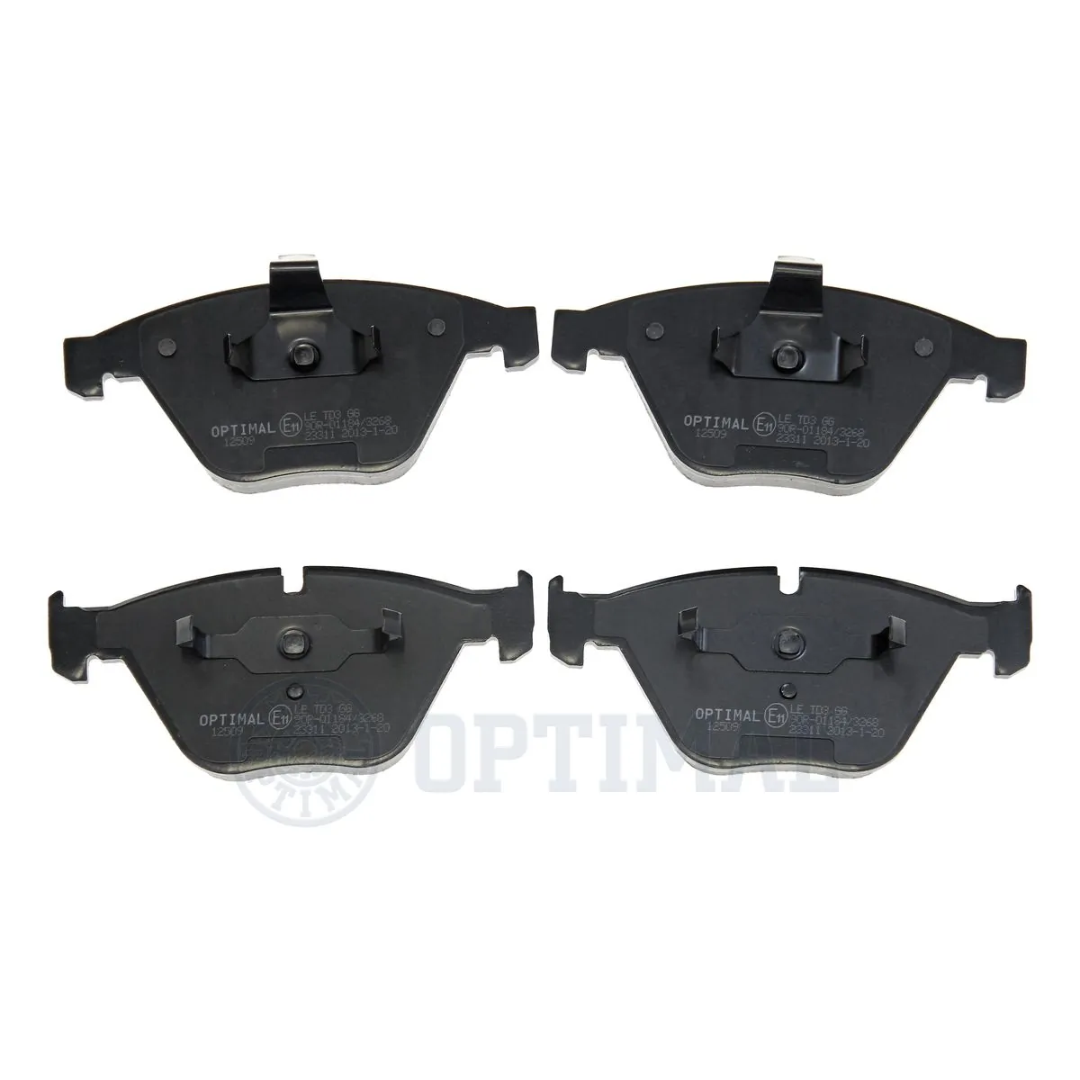 OPTIMAL fékbetétkészlet, tárcsafék - BP-12509 - TothCarparts