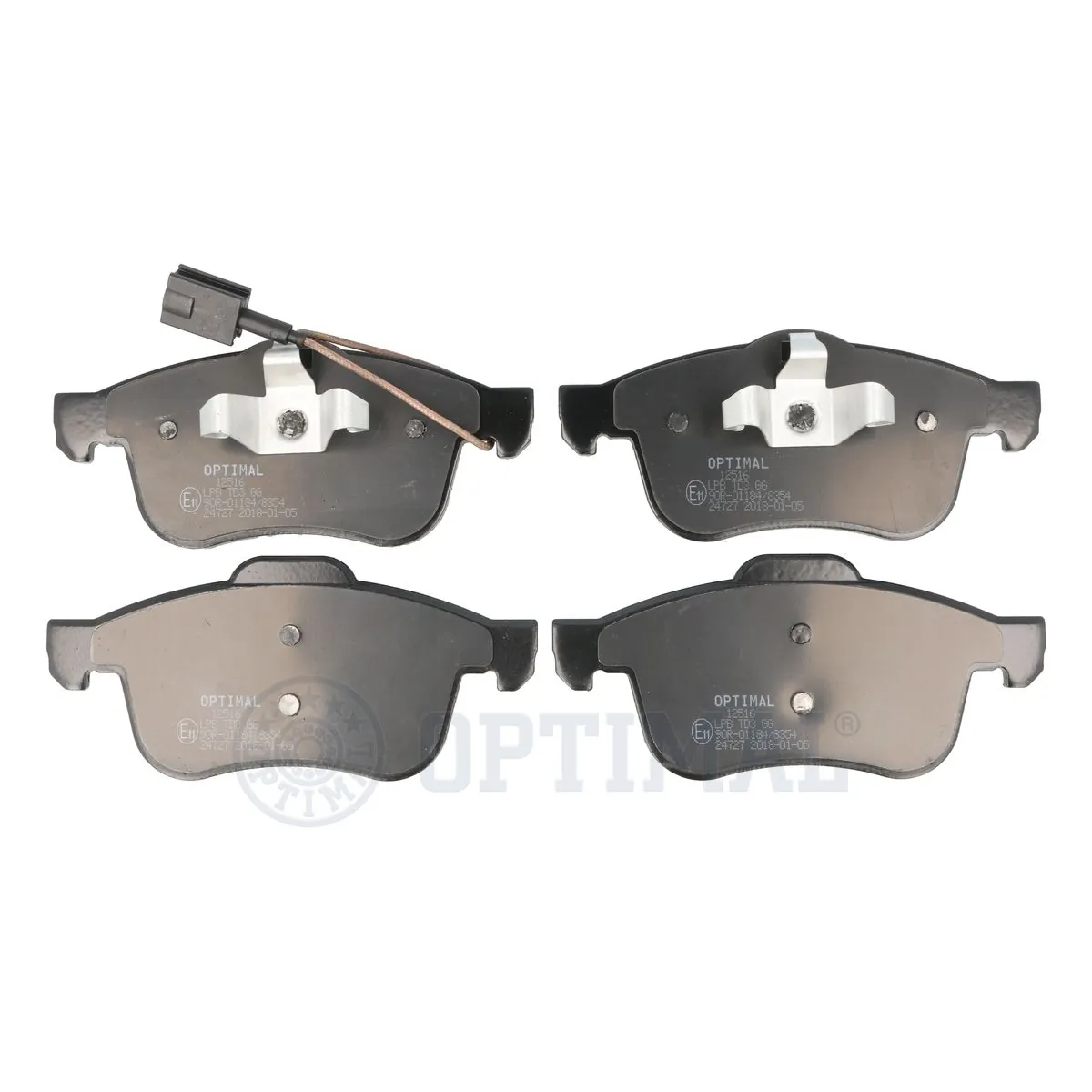 OPTIMAL fékbetétkészlet, tárcsafék - BP-12516 - TothCarparts