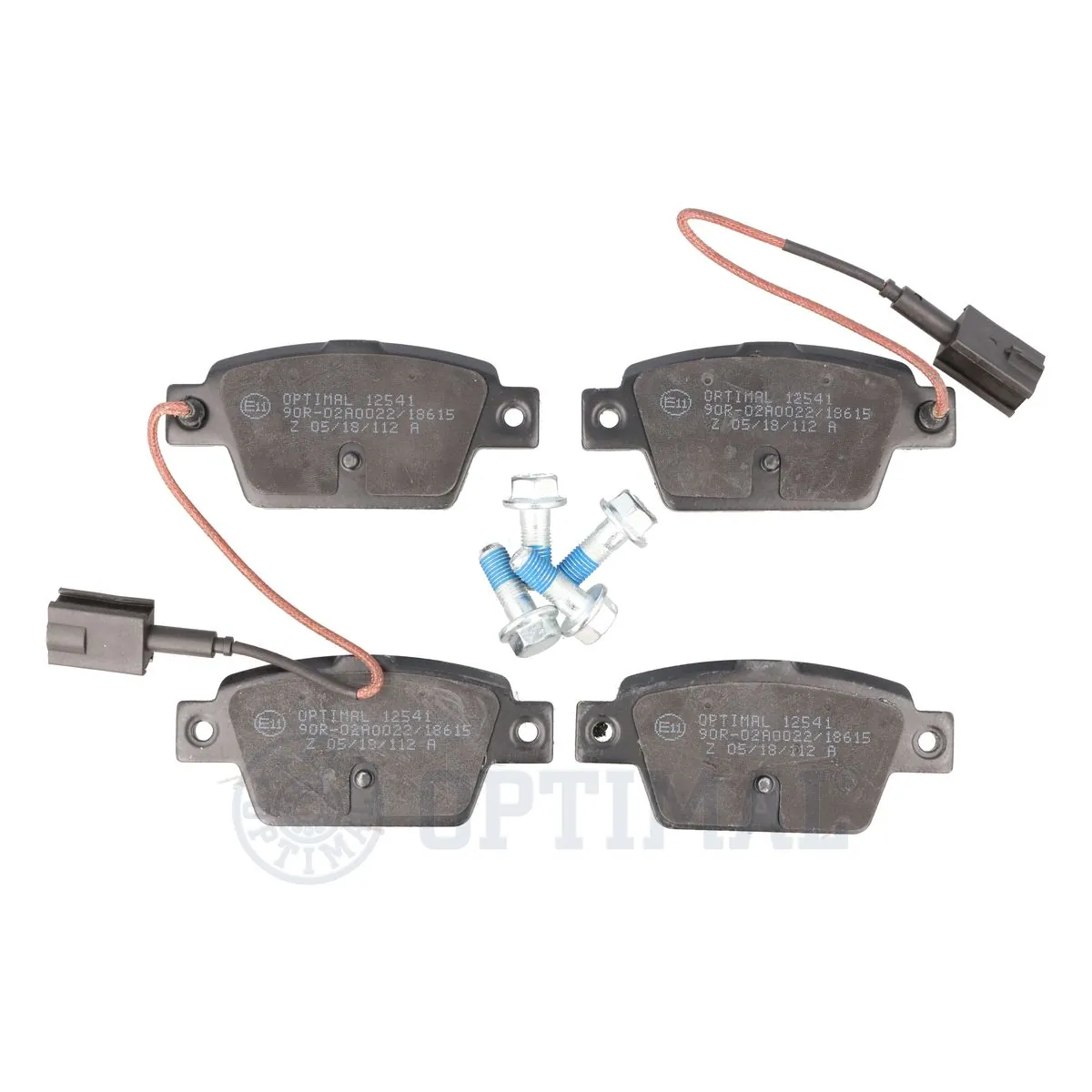 OPTIMAL fékbetétkészlet, tárcsafék - BP-12541 - TothCarparts