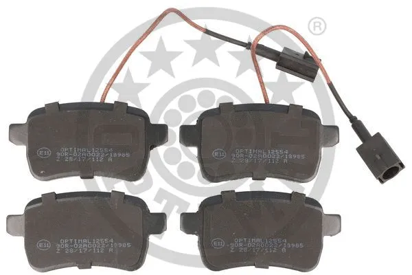 OPTIMAL fékbetétkészlet, tárcsafék - BP-12554 - TothCarparts