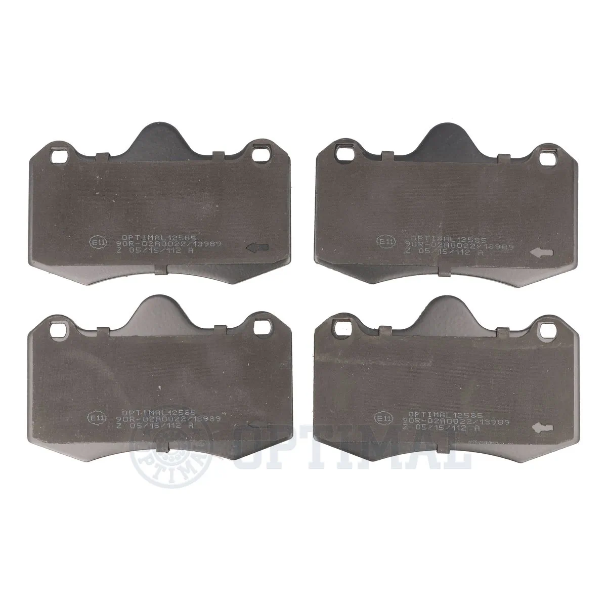 OPTIMAL fékbetétkészlet, tárcsafék - BP-12585 - TothCarparts