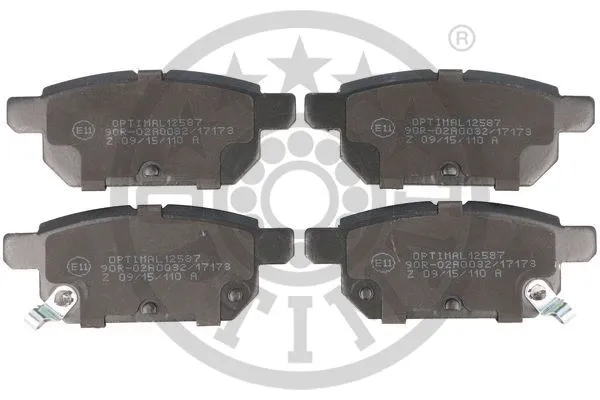 OPTIMAL fékbetétkészlet, tárcsafék - BP-12587 - TothCarparts