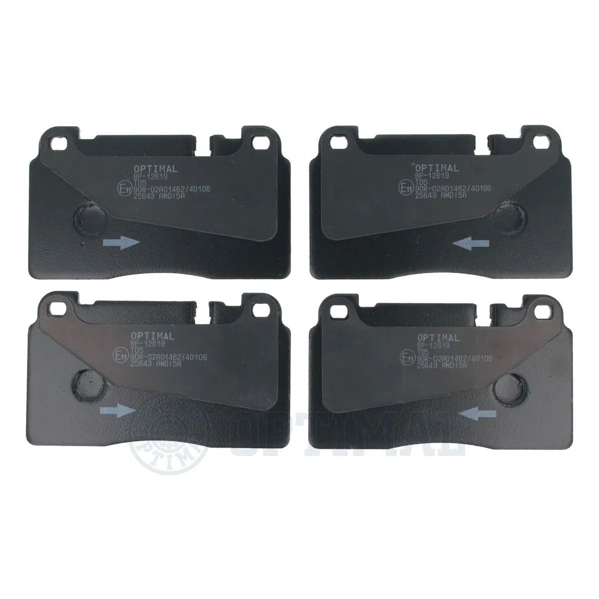 OPTIMAL fékbetétkészlet, tárcsafék - BP-12619 - TothCarparts