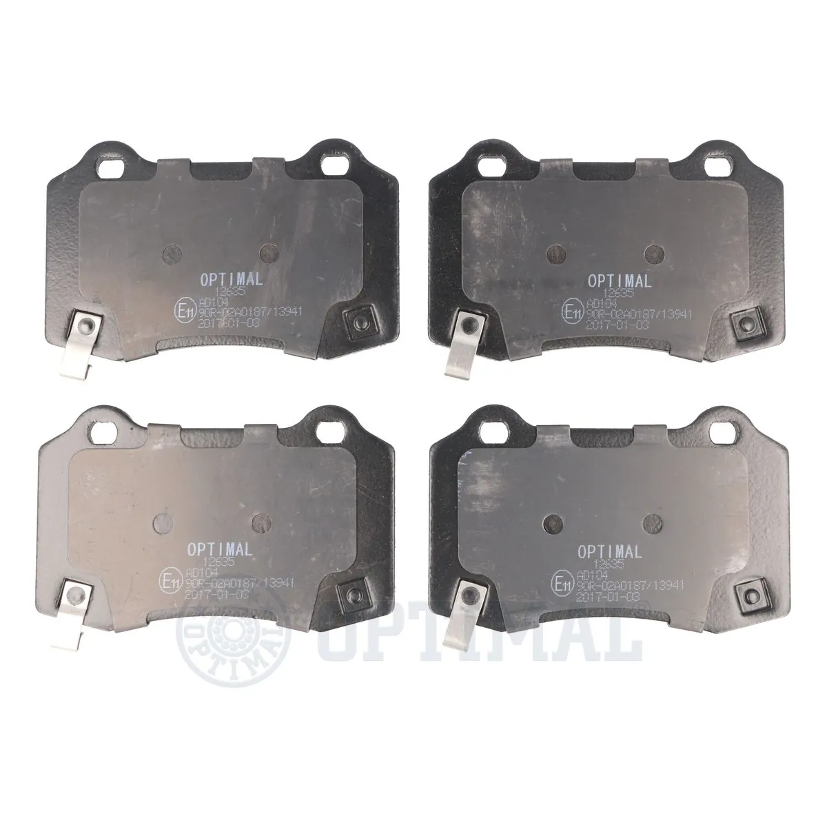 OPTIMAL fékbetétkészlet, tárcsafék - BP-12635 - TothCarparts