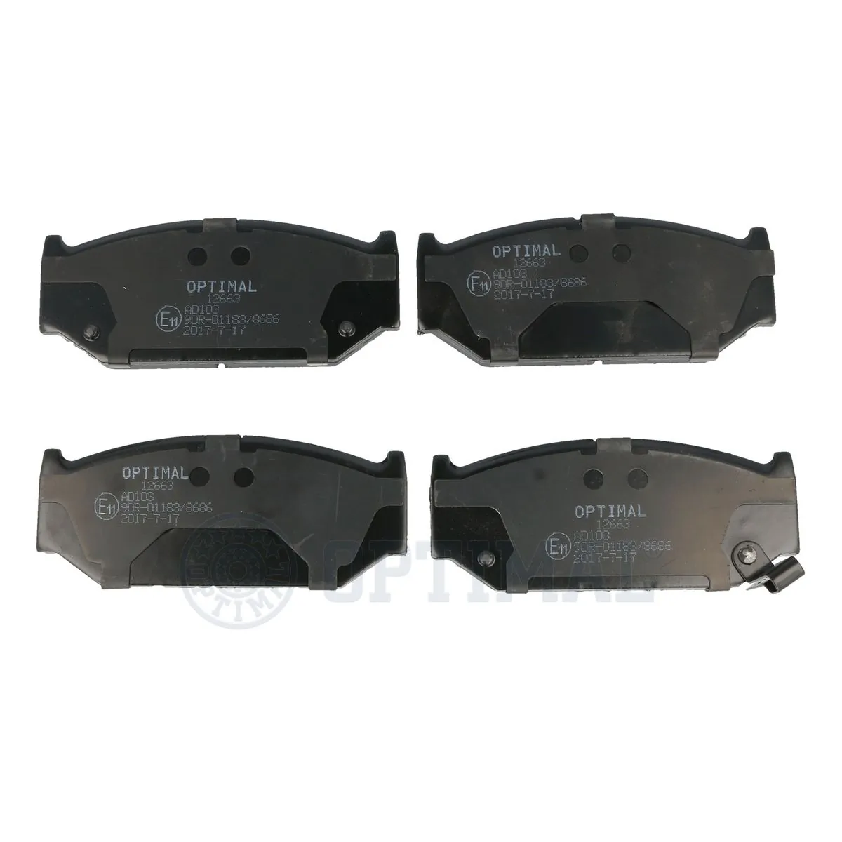OPTIMAL fékbetétkészlet, tárcsafék - BP-12663 - TothCarparts
