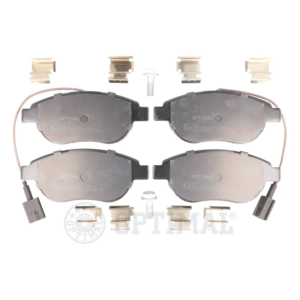 OPTIMAL fékbetétkészlet, tárcsafék - BP-12715 - TothCarparts