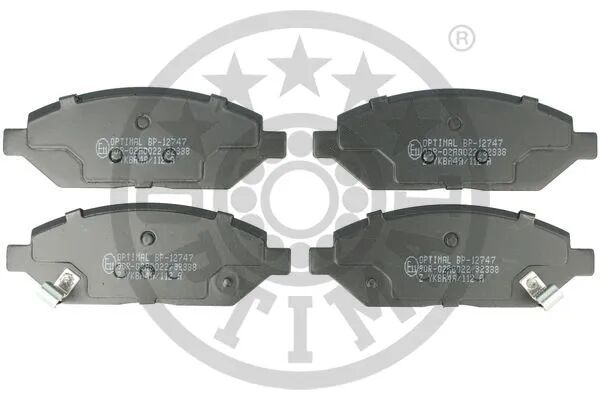 OPTIMAL fékbetétkészlet, tárcsafék - BP-12747 - TothCarparts