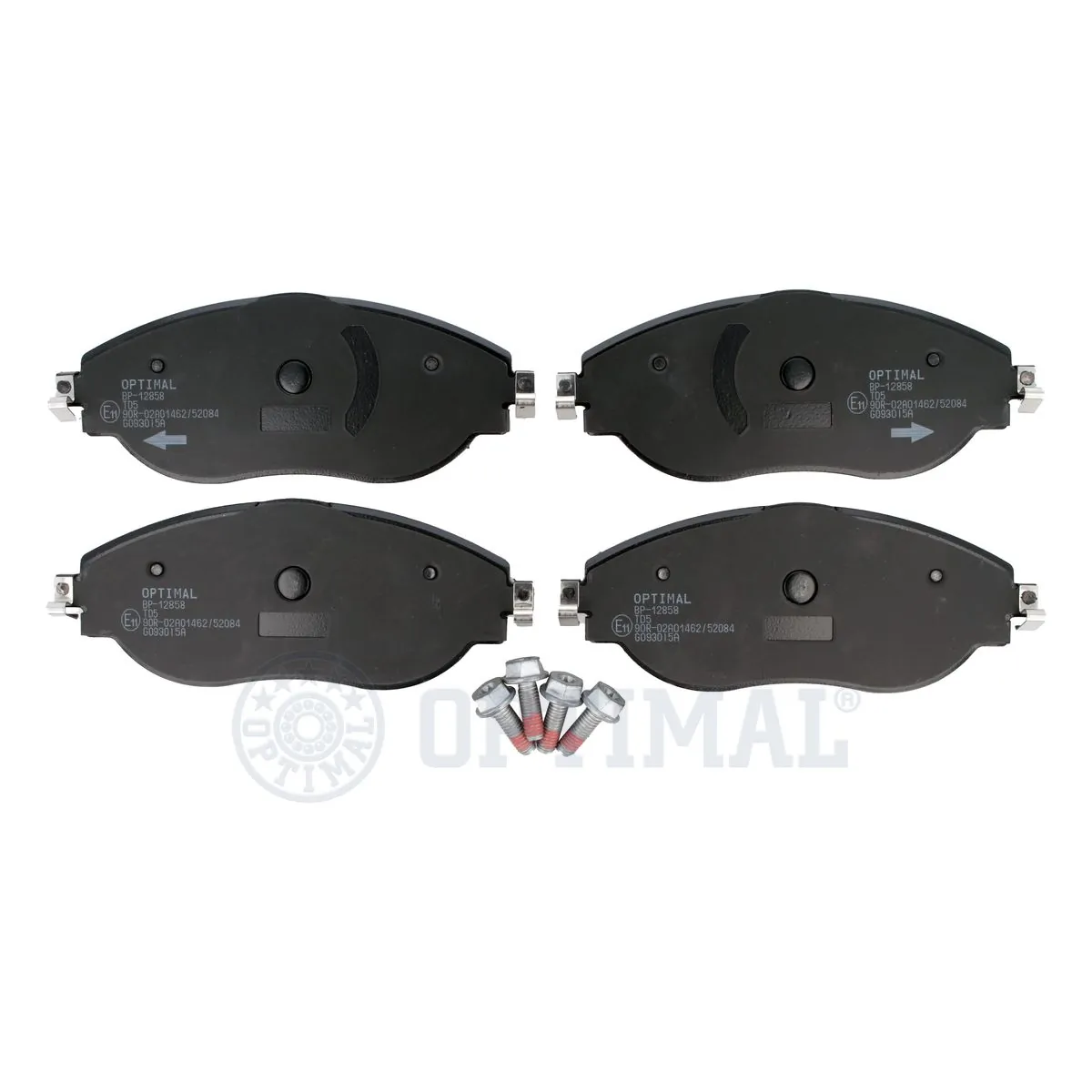 OPTIMAL fékbetétkészlet, tárcsafék - BP-12858 - TothCarparts