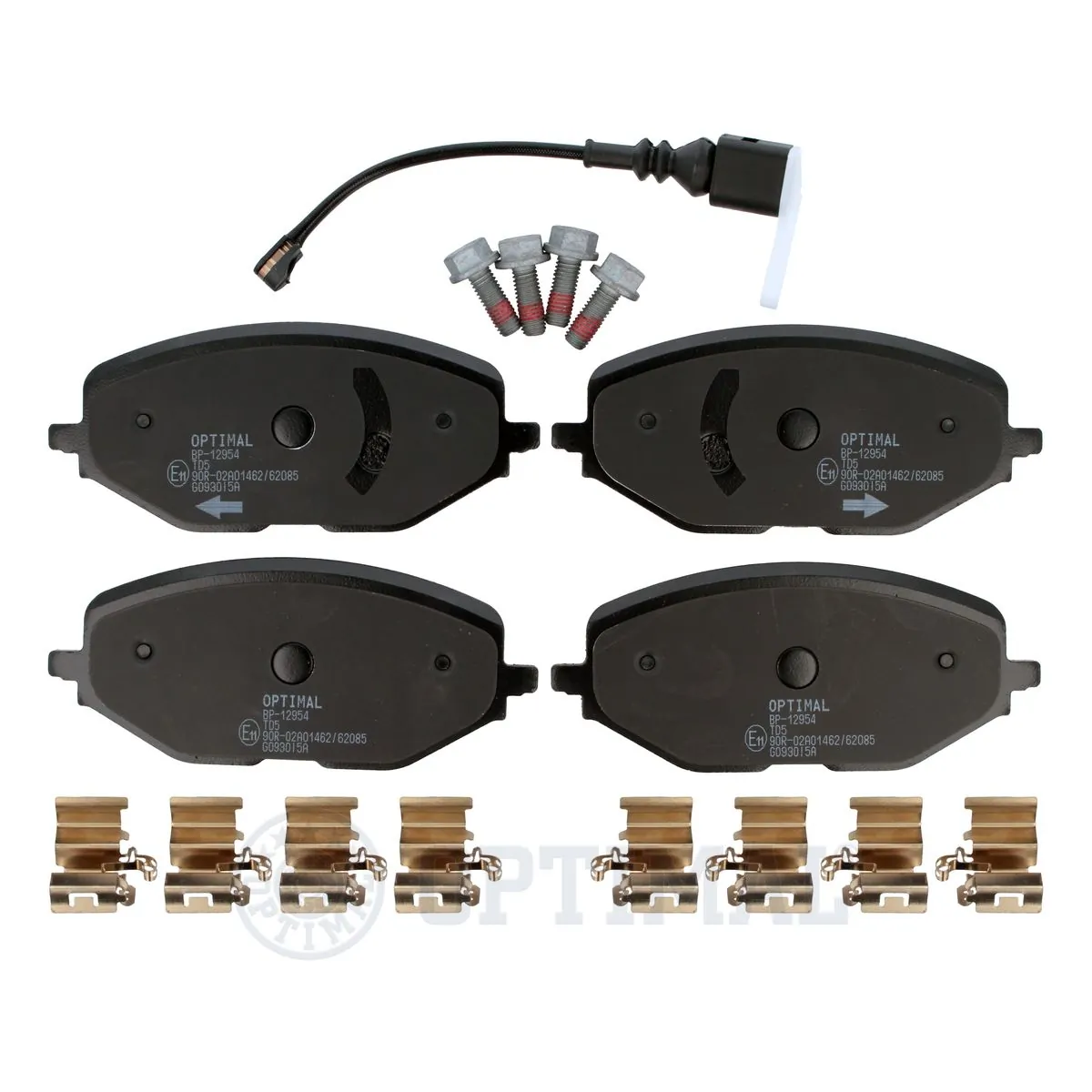 OPTIMAL fékbetétkészlet, tárcsafék - BP-12954 - TothCarparts