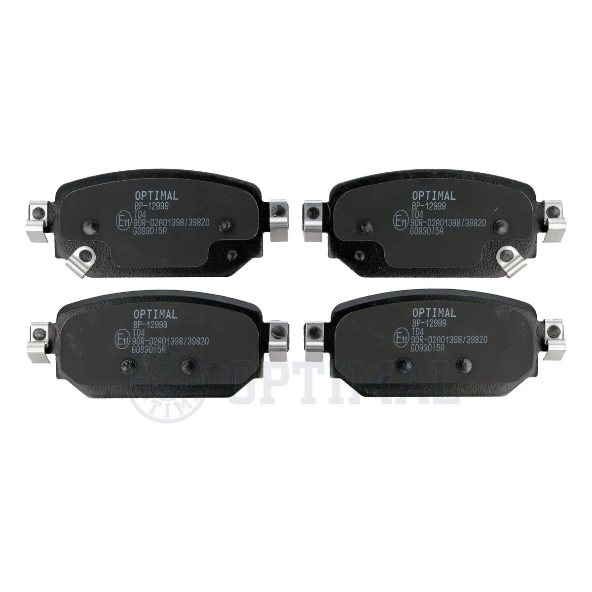 OPTIMAL fékbetétkészlet, tárcsafék - BP-12999 - TothCarparts