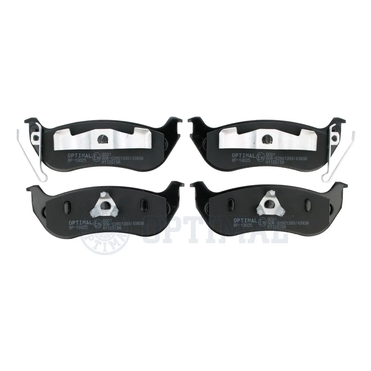 OPTIMAL fékbetétkészlet, tárcsafék - BP-13025 - TothCarparts