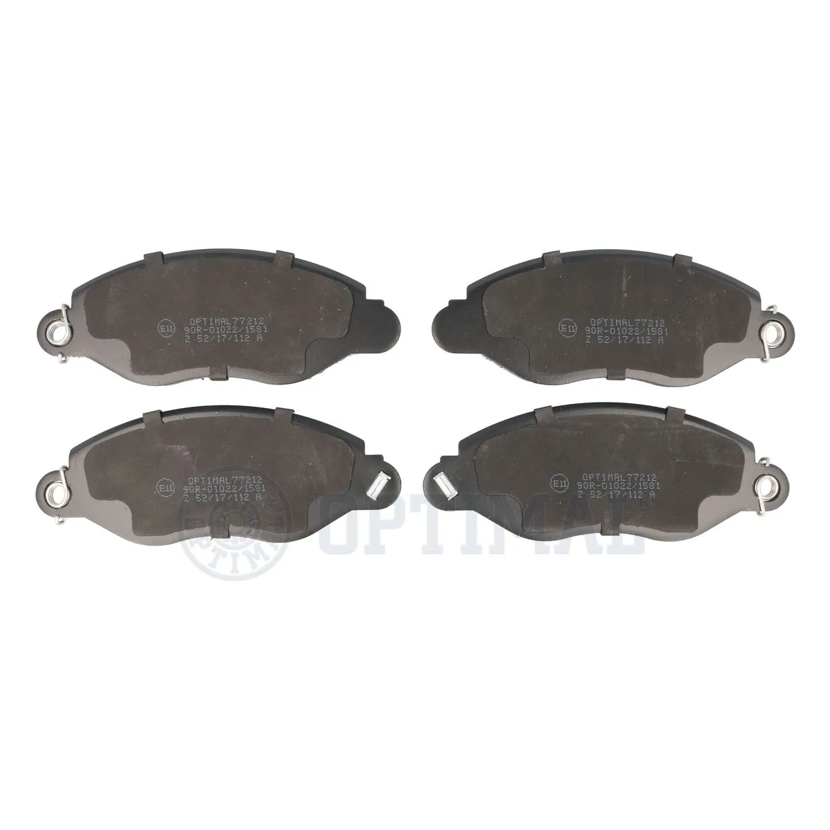 OPTIMAL fékbetétkészlet, tárcsafék - BP-77212 - TothCarparts