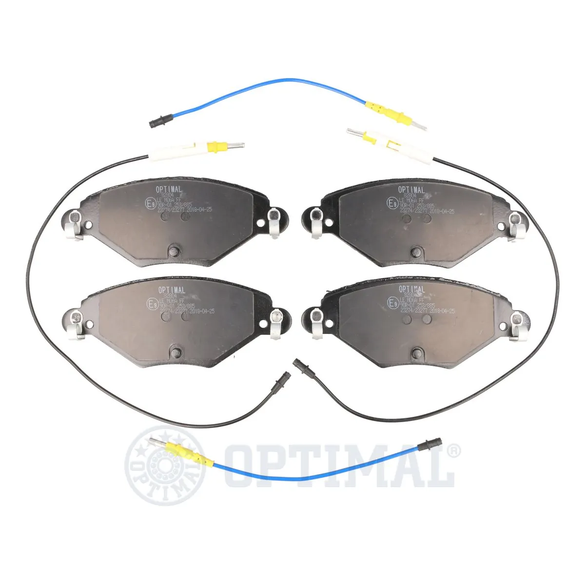 OPTIMAL fékbetétkészlet, tárcsafék - BP-82804 - TothCarparts