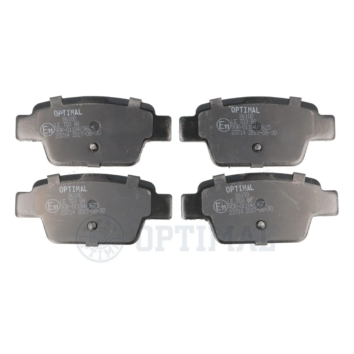 OPTIMAL fékbetétkészlet, tárcsafék - BP-86100 - TothCarparts