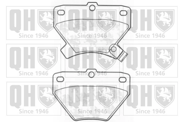 QUINTON HAZELL fékbetétkészlet, tárcsafék - BP1229 - TothCarparts