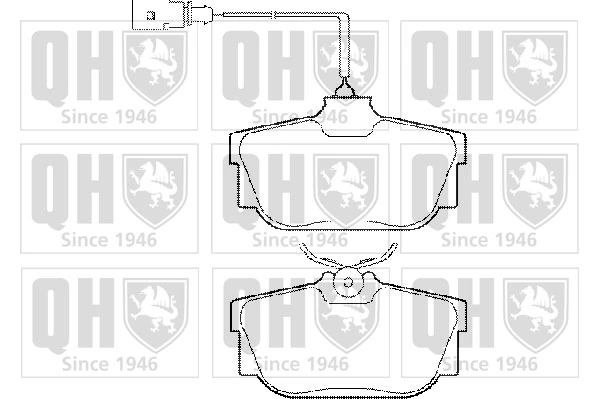 QUINTON HAZELL fékbetétkészlet, tárcsafék - BP1285 - TothCarparts