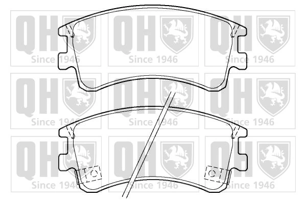 QUINTON HAZELL fékbetétkészlet, tárcsafék - BP1378 - TothCarparts