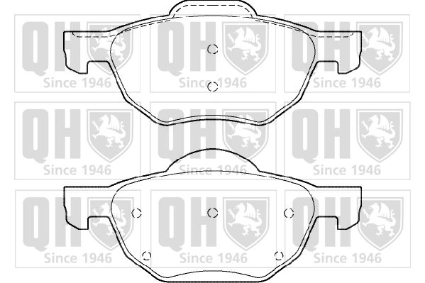 QUINTON HAZELL fékbetétkészlet, tárcsafék - BP1380 - TothCarparts