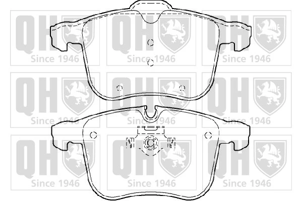 QUINTON HAZELL fékbetétkészlet, tárcsafék - BP1392 - TothCarparts