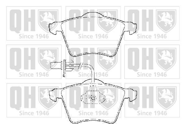 QUINTON HAZELL fékbetétkészlet, tárcsafék - BP1428 - TothCarparts
